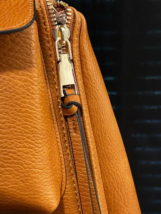 Poppy & Peonies Pebbled Leather Sling Backpack Purse NWOT - Picture 14 of 15